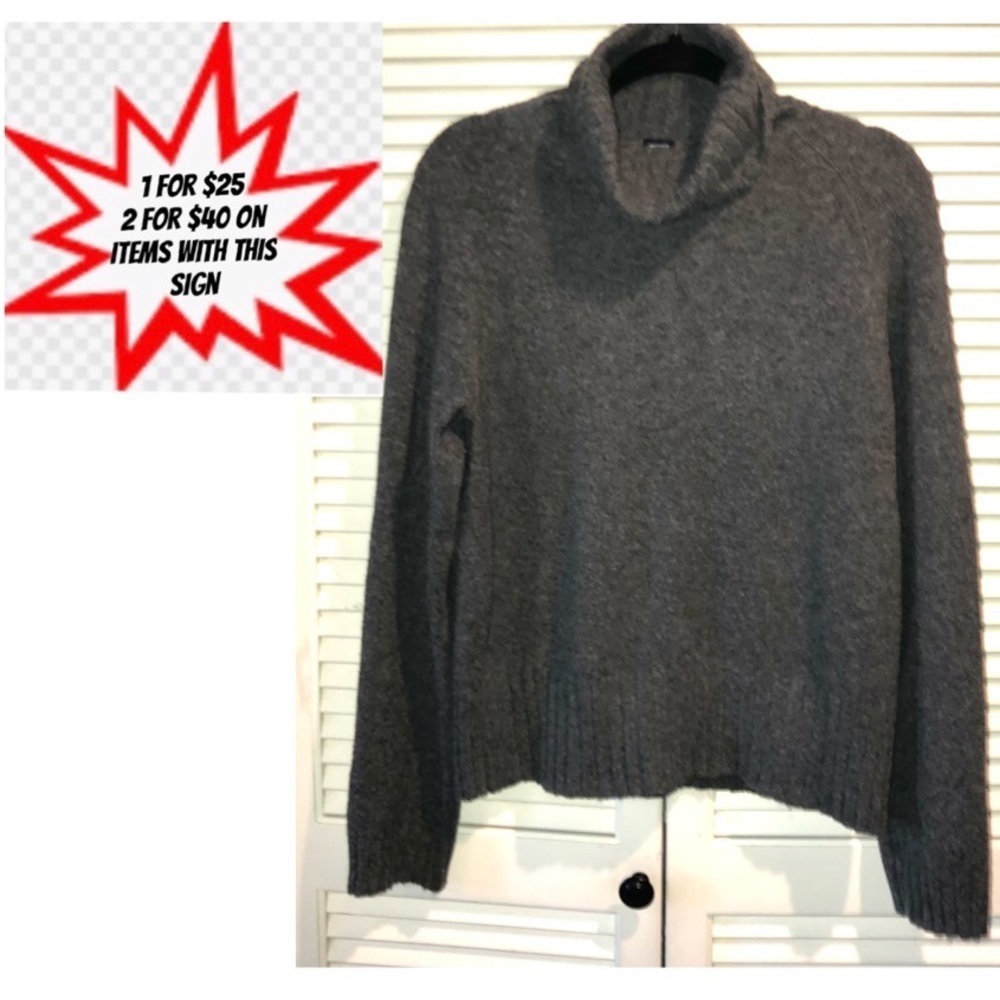 Gap stretch Turtleneck Gray Sweater XL